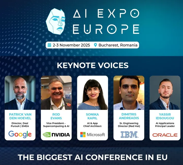 Keynote voices — AI Expo Europe, Bucharest 2025