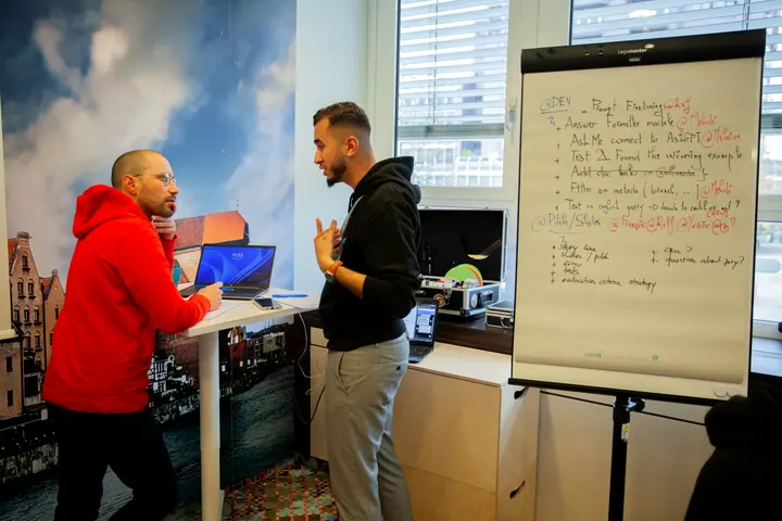 Working the pitch strategy — GenAI Hackathon, Munich, Germany